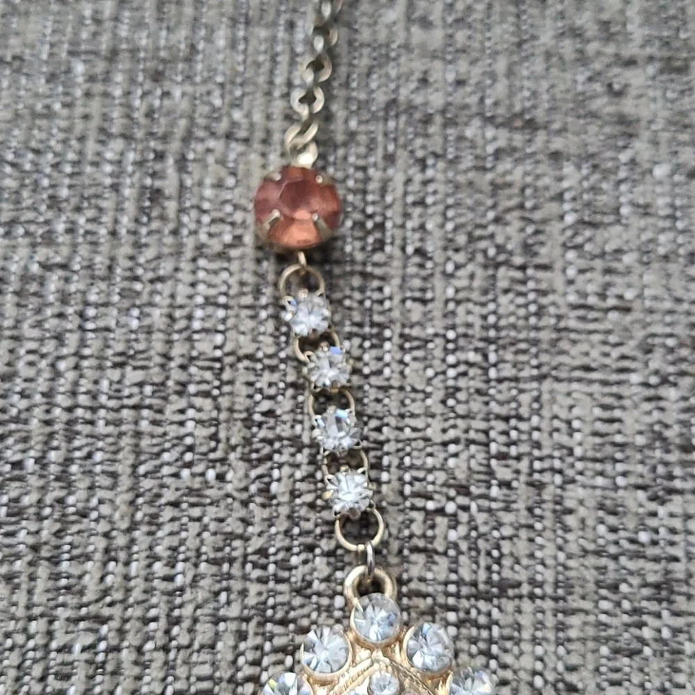 Peach Indian bridal hair piece